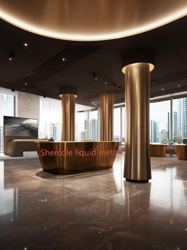液態(tài)金屬能應(yīng)用到售樓部哪方面裝飾？